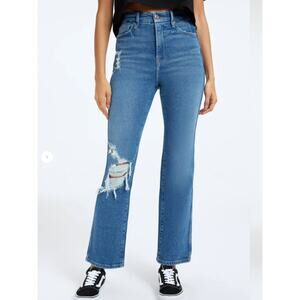 GOOD AMERICAN NWT Good Curve Straight in Blue312 // 16